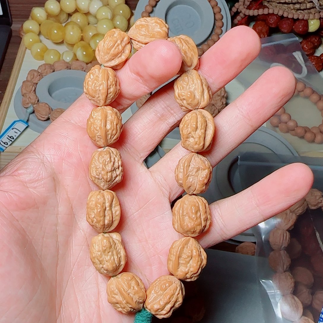 木***子手串文玩核桃金蟾蛤蟆头8.31号福利15尺15颗