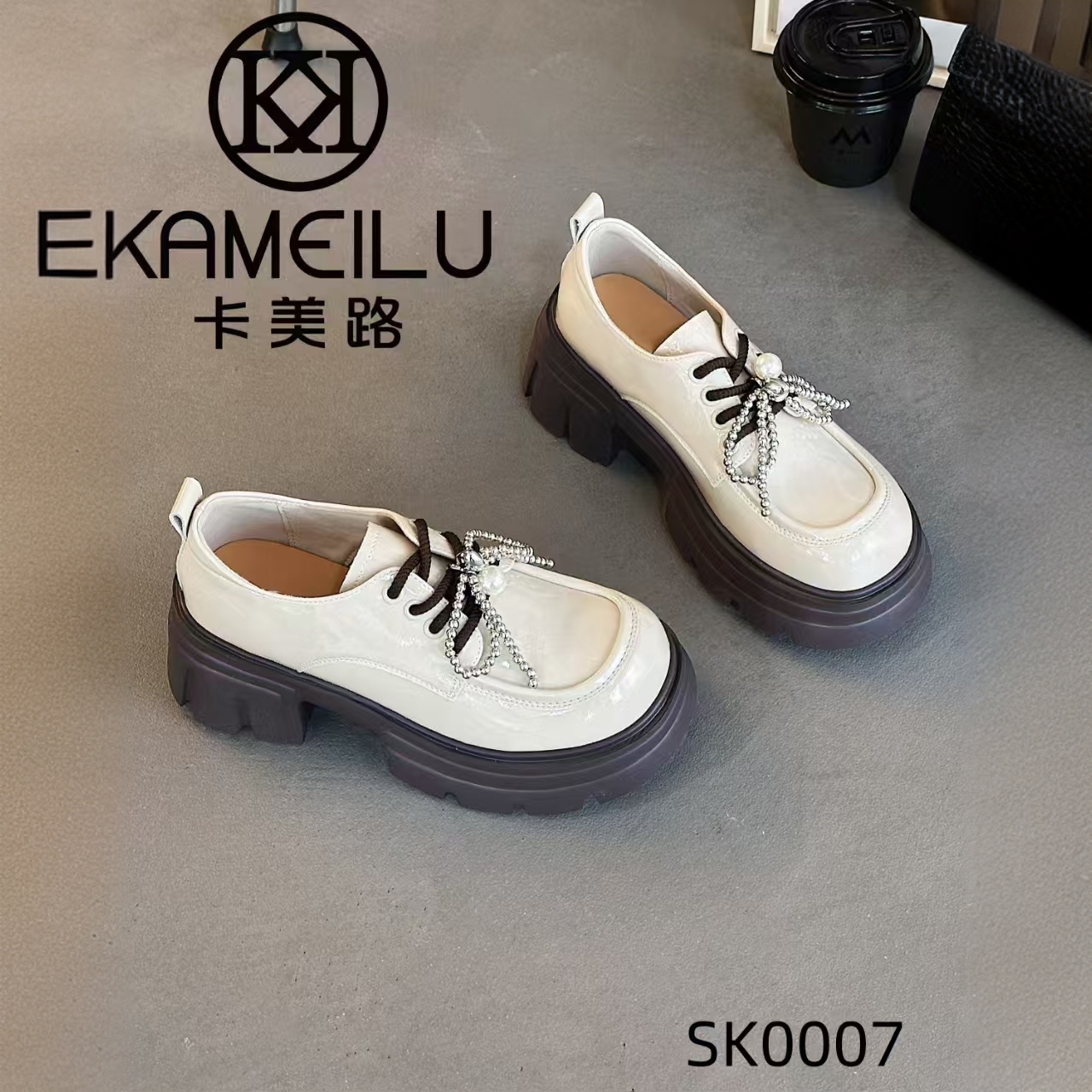 女款珍珠款乐福鞋0007