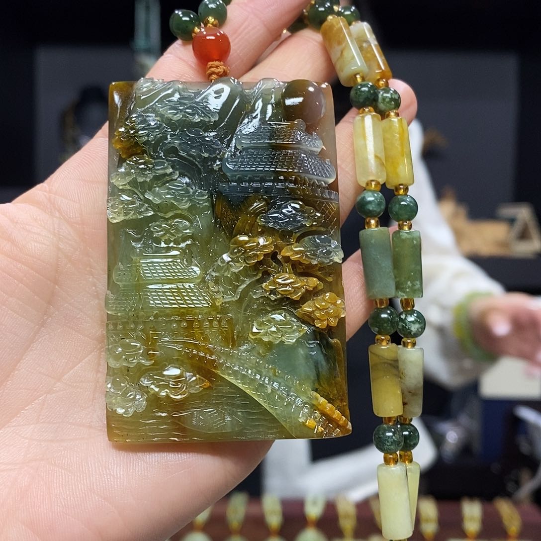 岫玉挂件吊坠未镶嵌