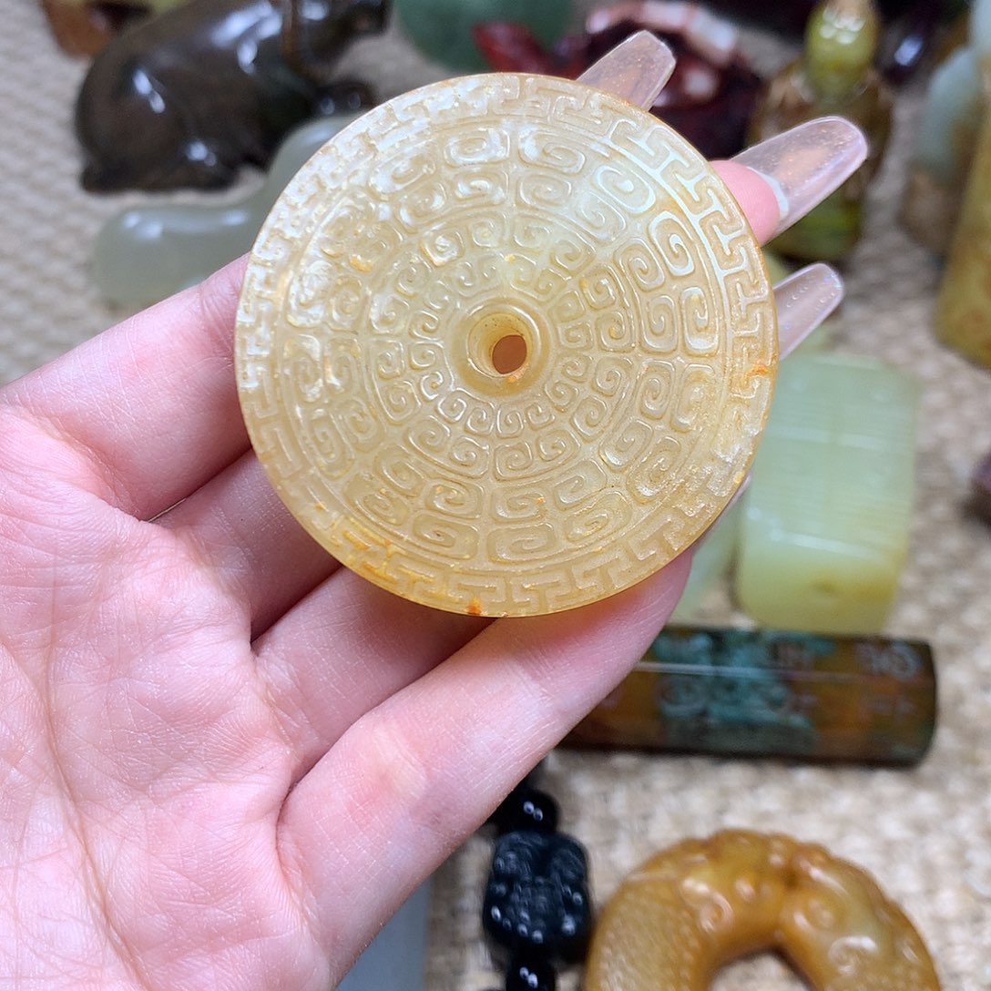 白玉菩提吊坠挂件