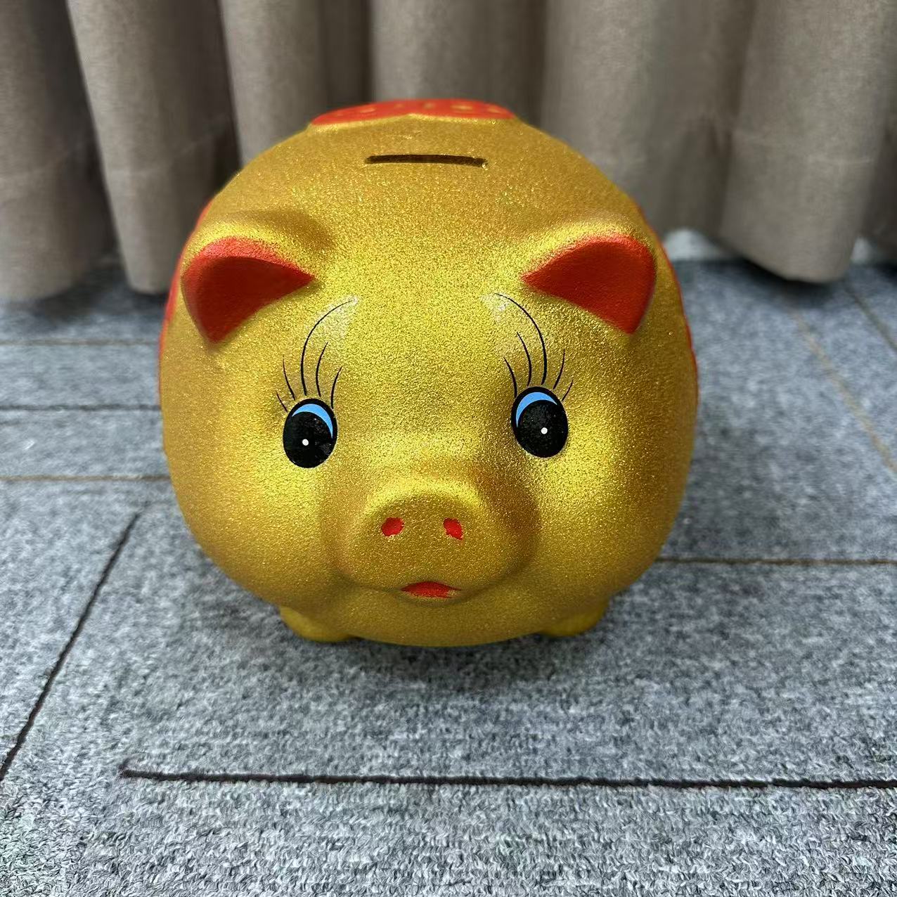 金猪存钱罐新款只进不出