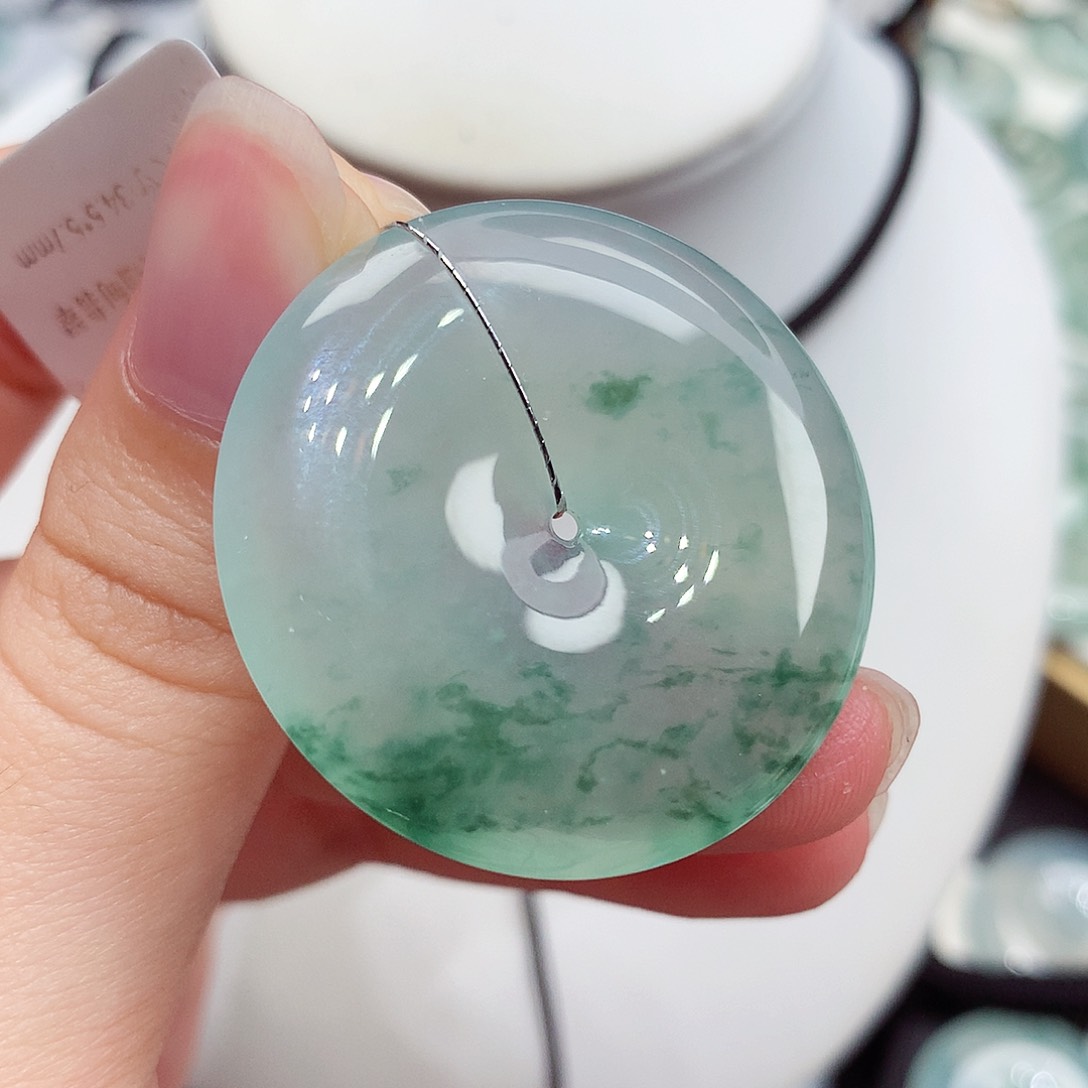 颈饰未镶嵌翡翠翡翠139，34.5/5.7