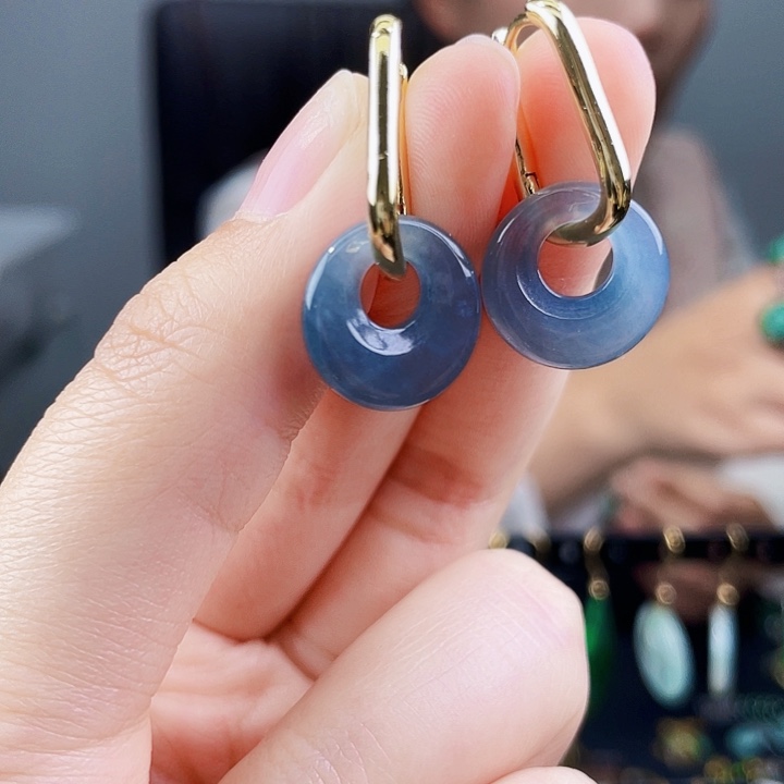 翡翠耳饰未镶嵌饰品