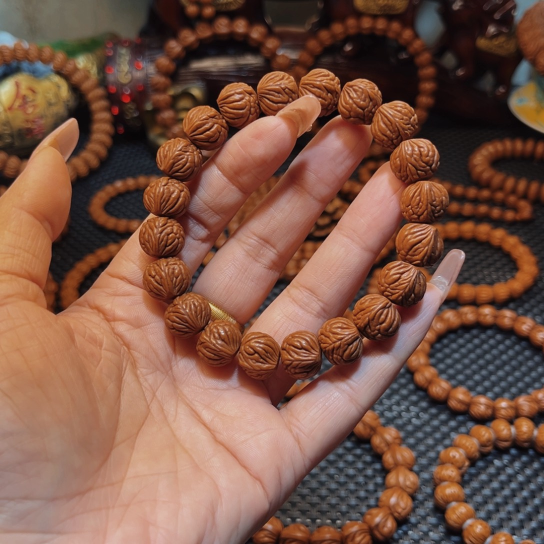 真***丶手串桃核14野生火麒麟单圈