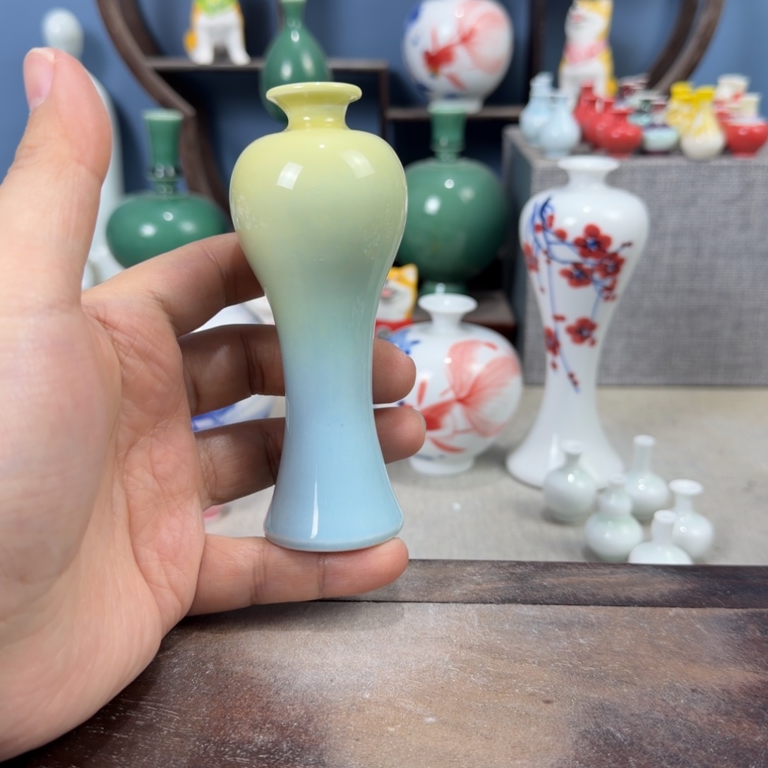 陶瓷手工小花器摆件