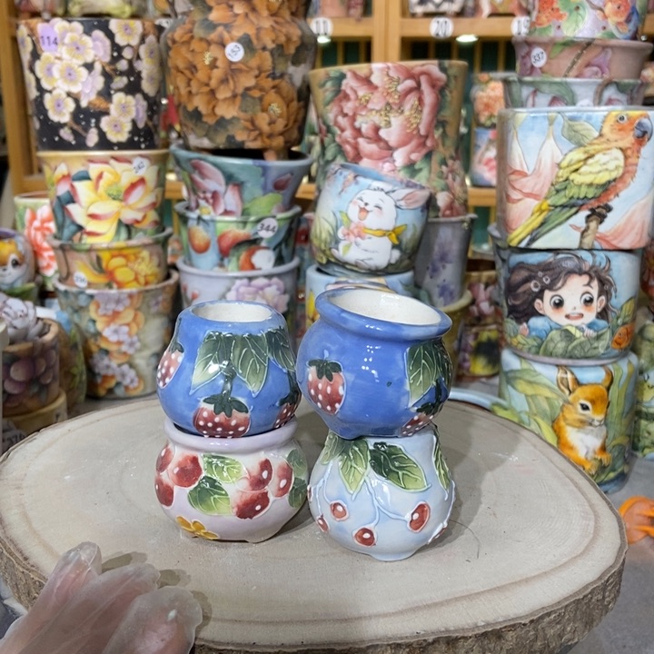 红陶景德镇艺术手绘作品