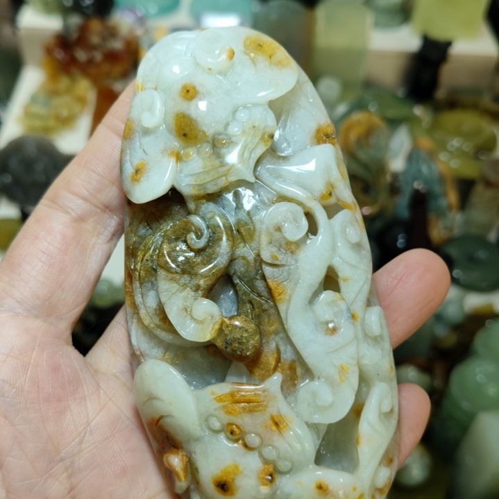 岫玉未镶嵌手把件款式
