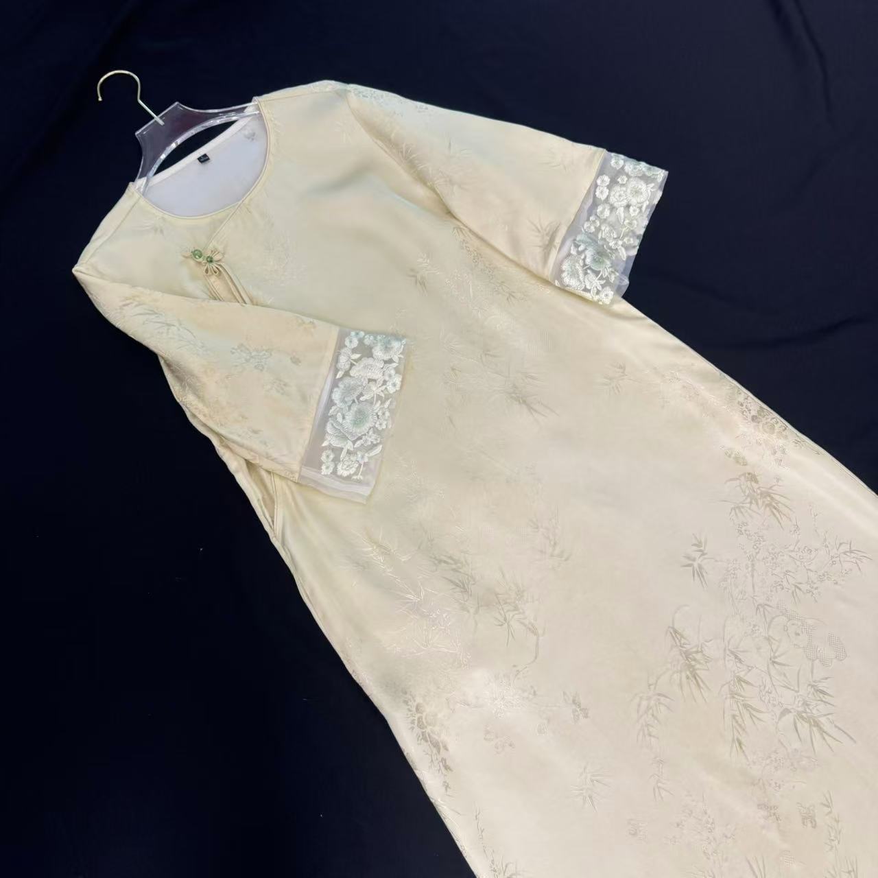 【黄梨】国风新中式斜襟款时尚夏季气质连衣裙YS1802