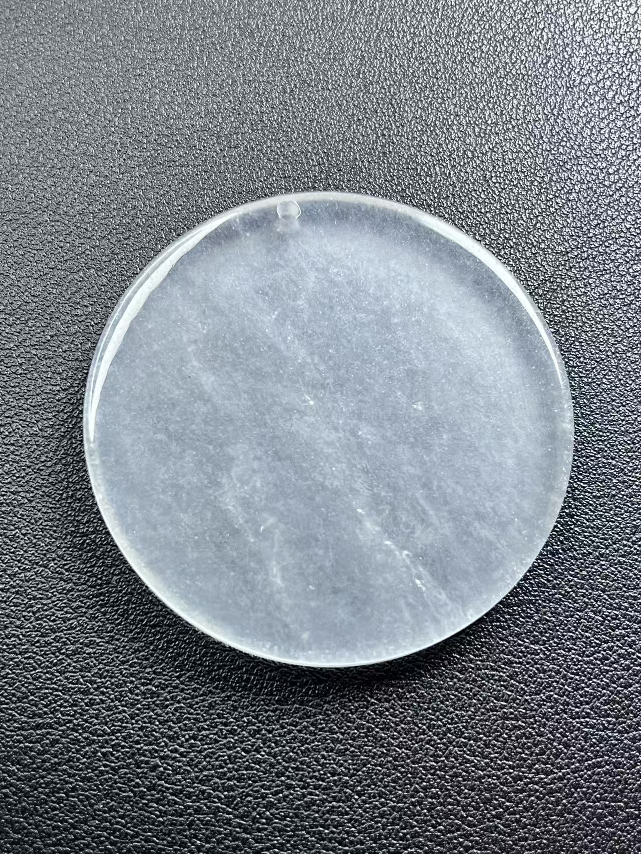 如意工厂甄选--高品质源头镯心高冰圆无事牌吊坠-WSP05多样性发货