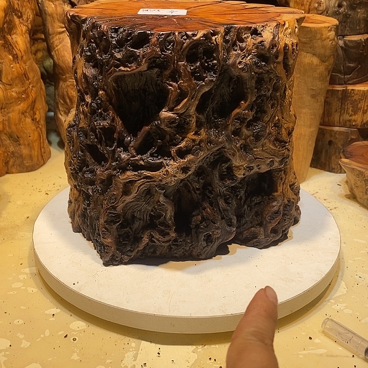 木天然老枣木墩子底座