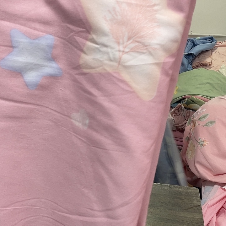 花***️莫代尔纤维长绒棉粉色五角星3.3米