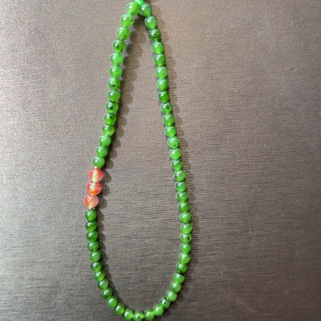 未镶嵌和田玉摆件4mm