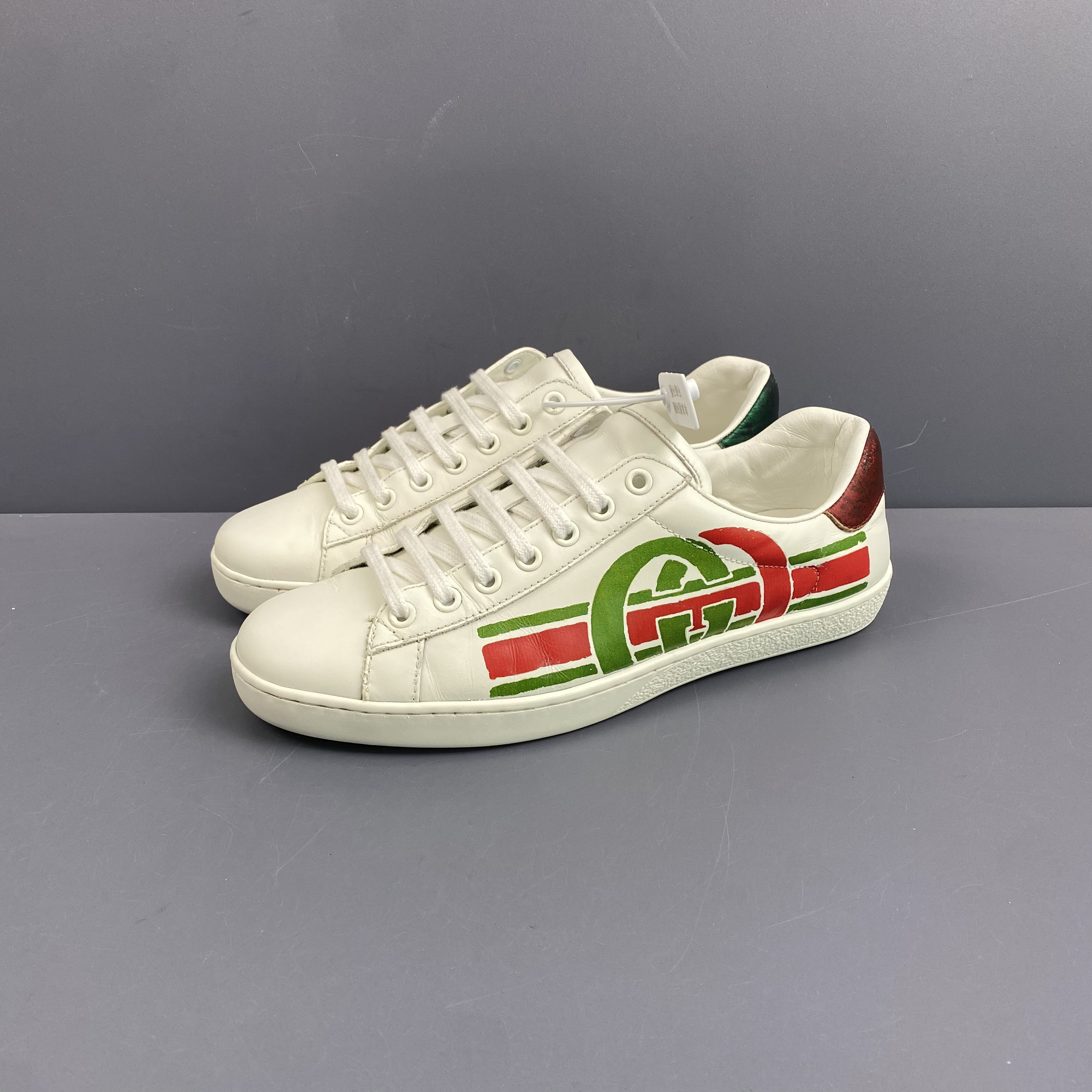 95新 GUCCI/古驰 38.5码 古驰Gucci 双G板鞋 换底 休闲鞋 很新255