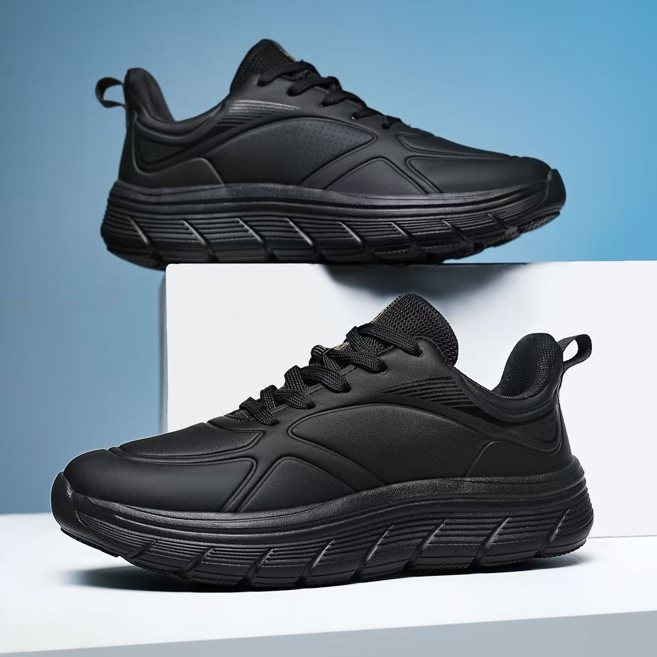 z8老爹鞋男女通用包裹性透气男舒适时尚跑步鞋系带男士MB25666