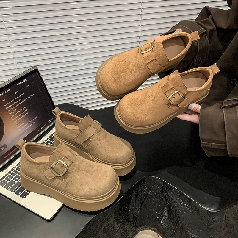 VRCKVASREC瓦克瓦萨奇5cm皮扣带魔术贴勃肯鞋女2025年新款女鞋