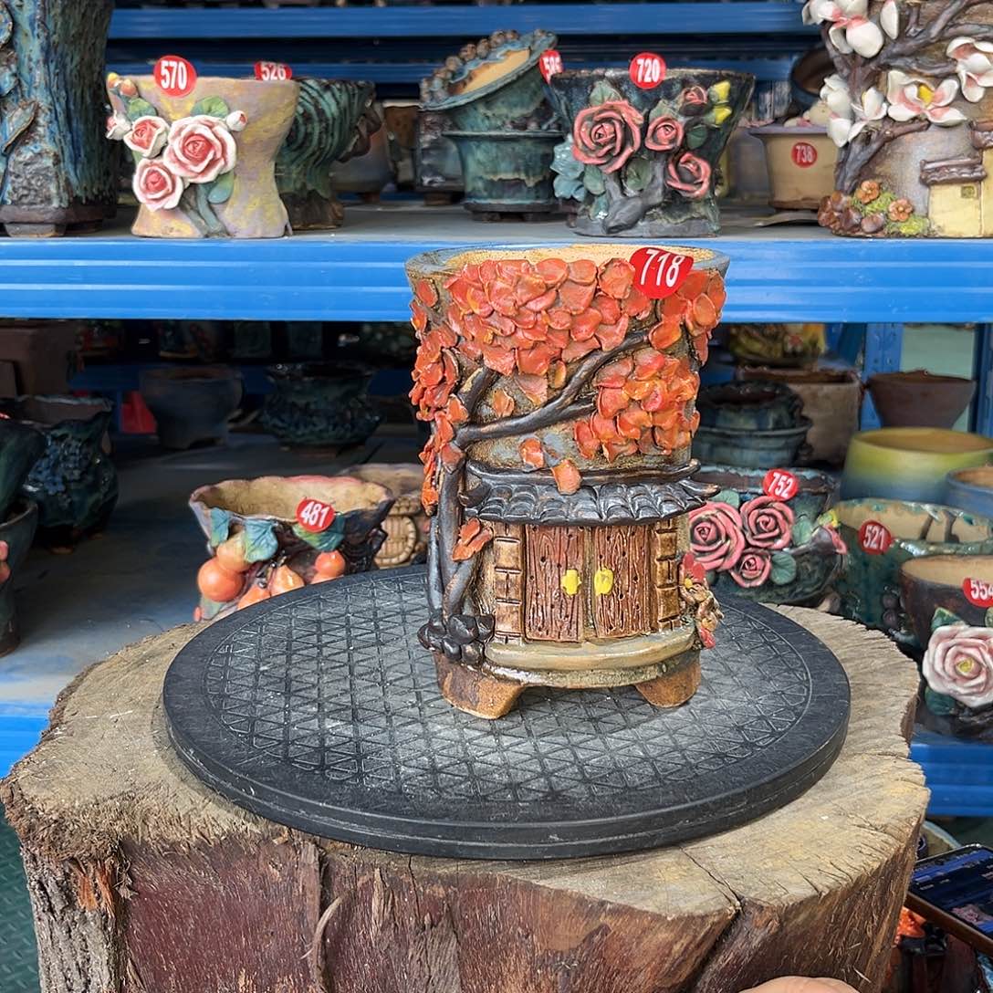 718 号陶然花器手工花盆