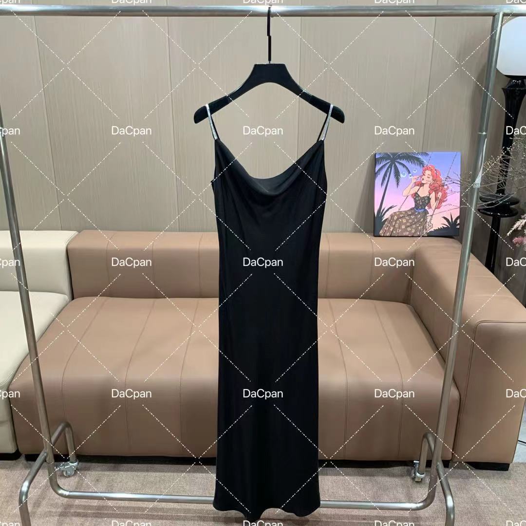 DACPAN-“游刃有余”重工肩带法式连衣裙 2025/盼·PP 2387