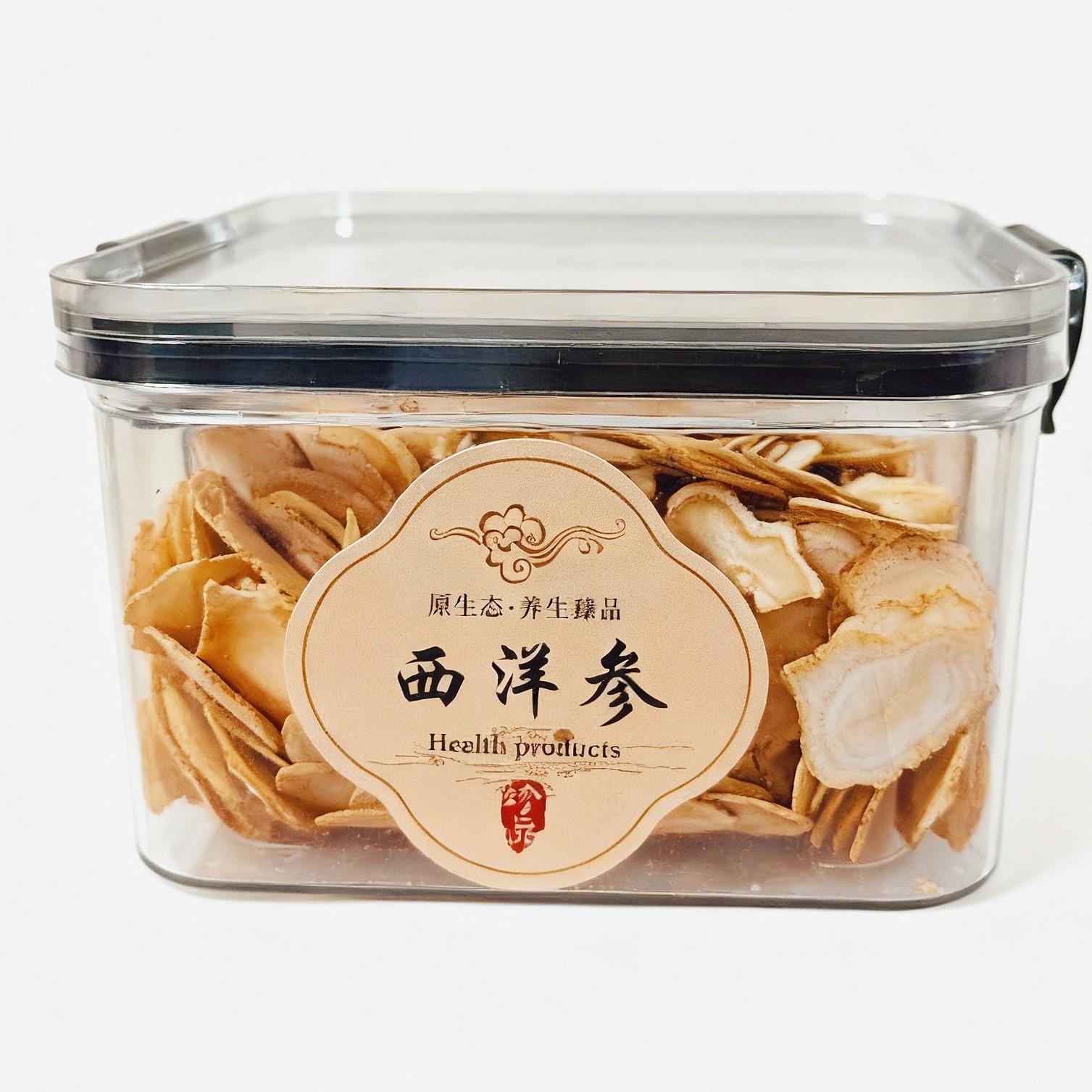 长白山西洋参切片可泡茶煲汤的正宗花旗参片