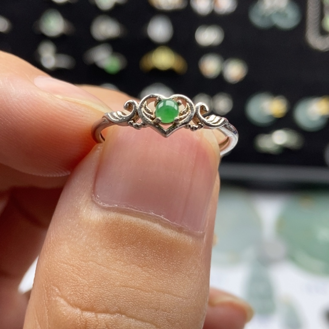 翡翠银S925镶嵌颈饰00000001