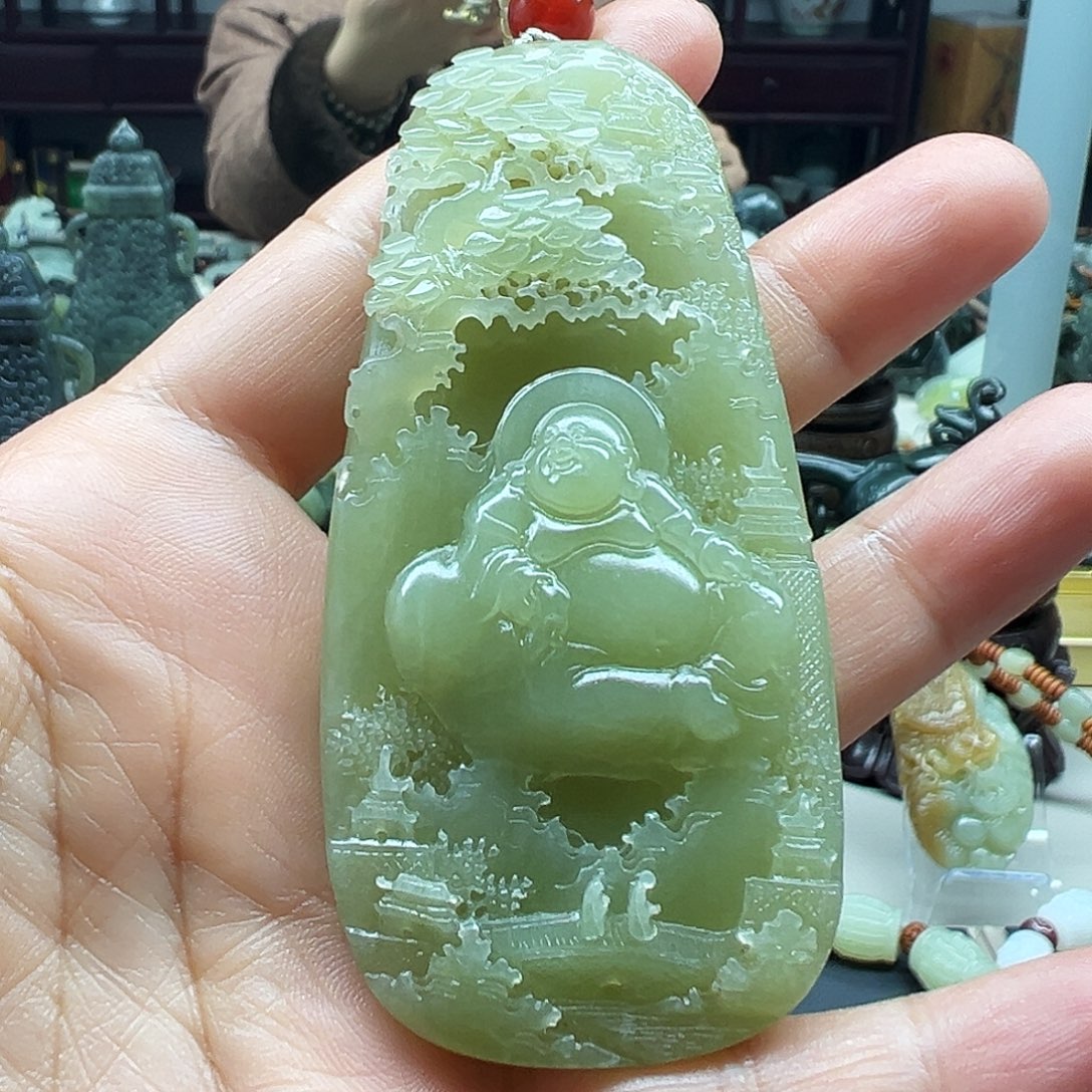 和田玉未镶嵌挂件