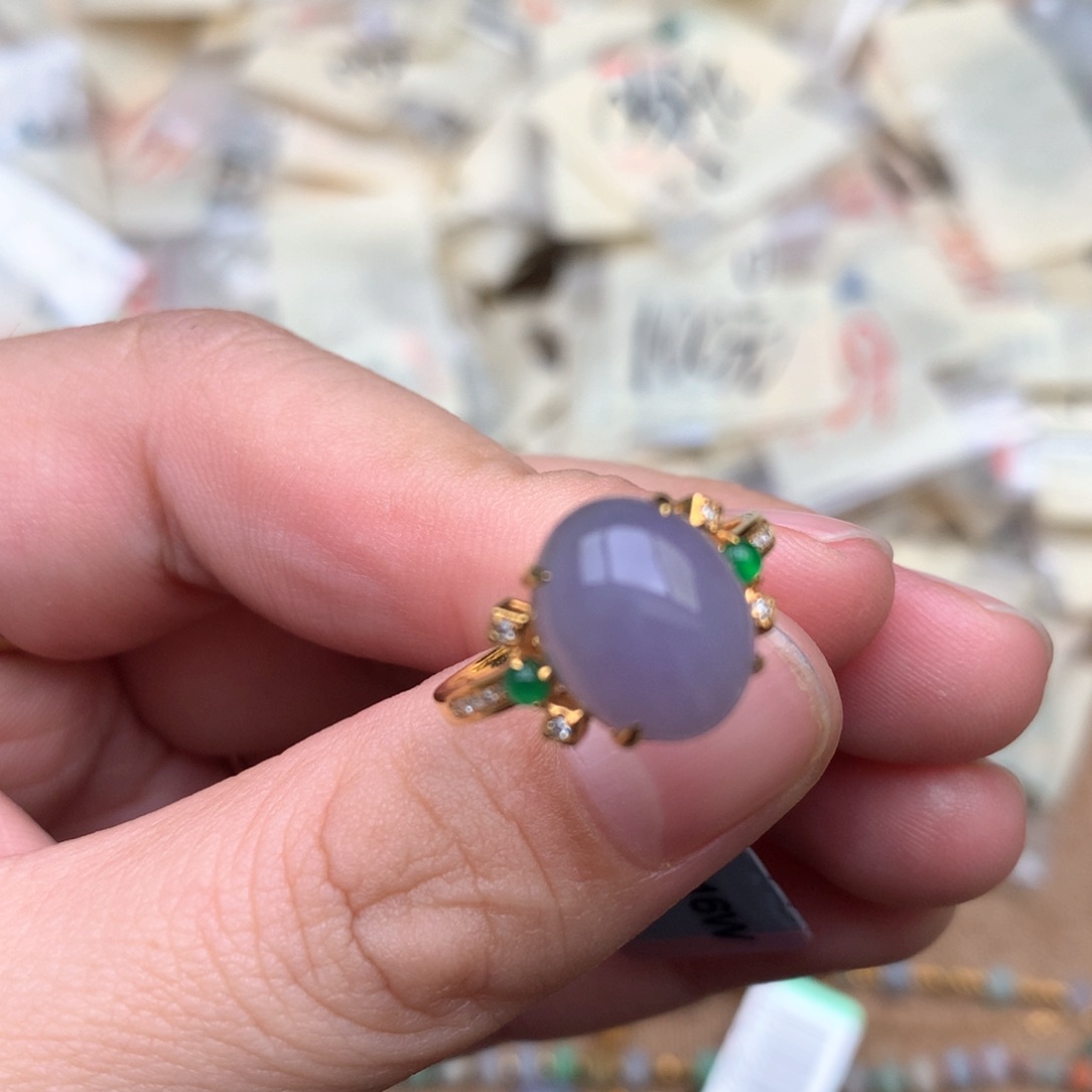 【闪购商品】18K金镶嵌挂件翡翠一