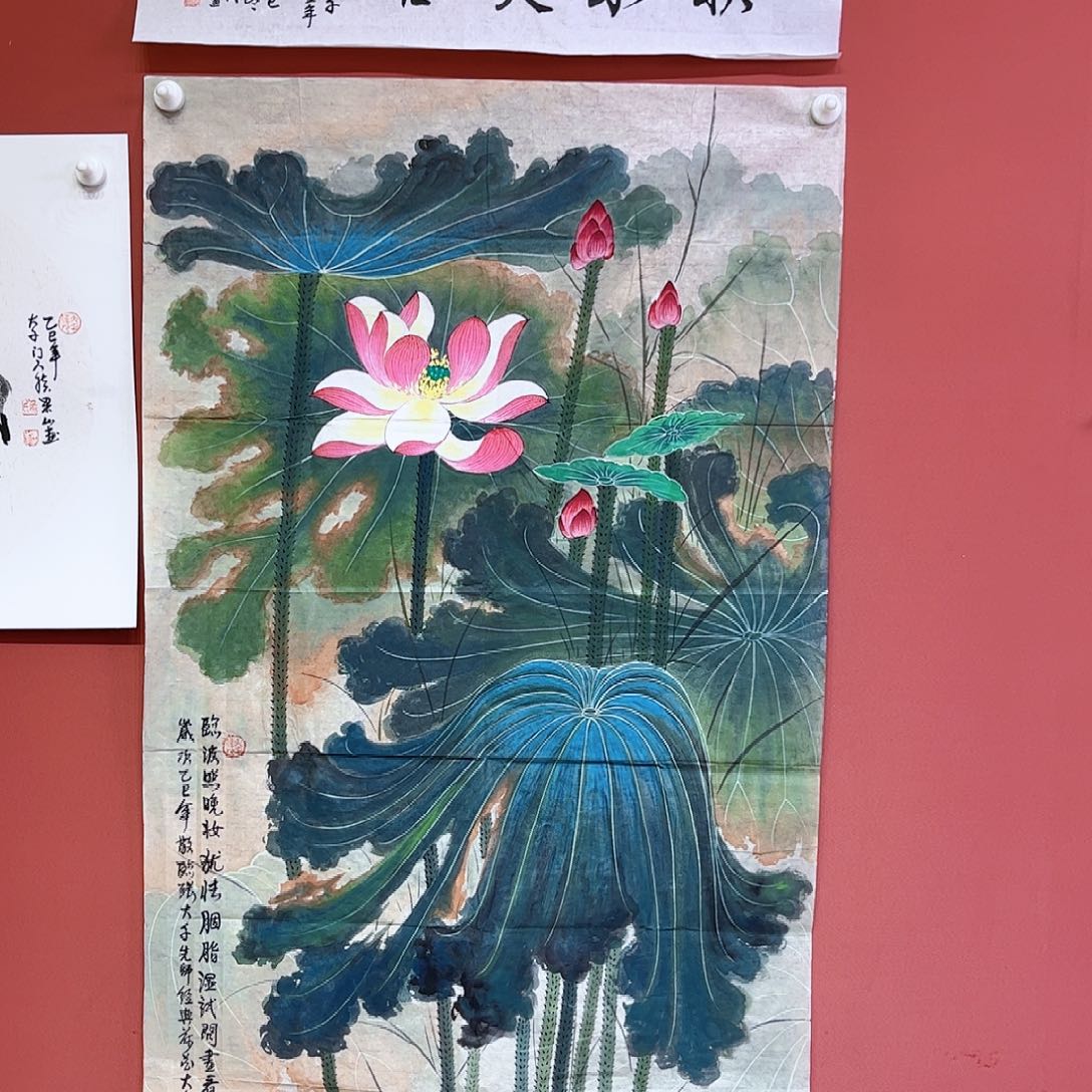 国画侯果山老师亲笔手绘作品朵 