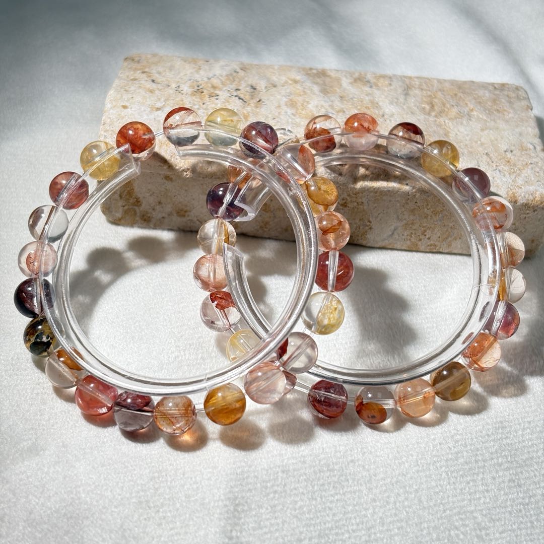 【星浩好物】胶花水晶手串QT89L8【多样性发一件】8mm