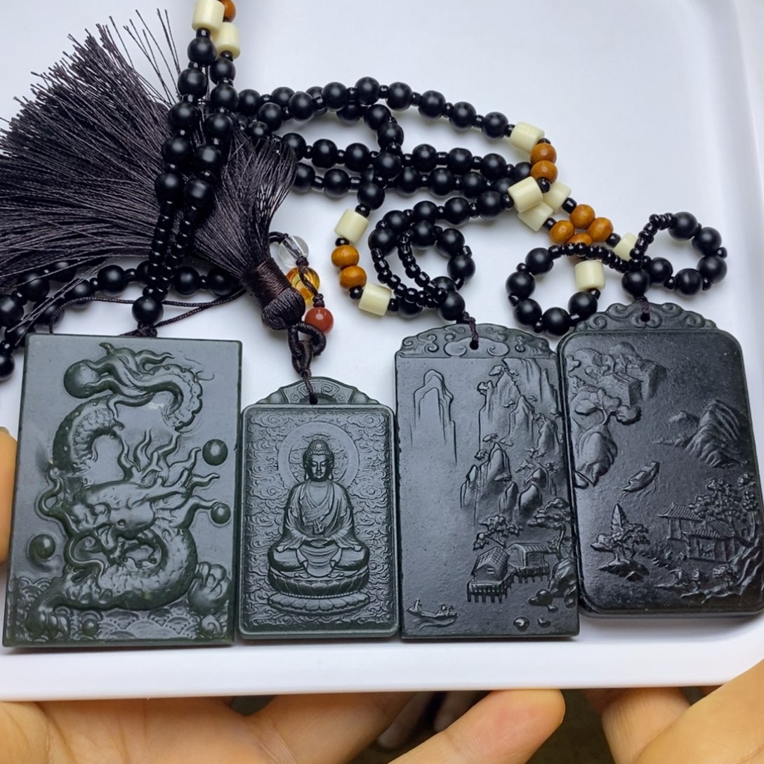 和田玉未镶嵌挂件