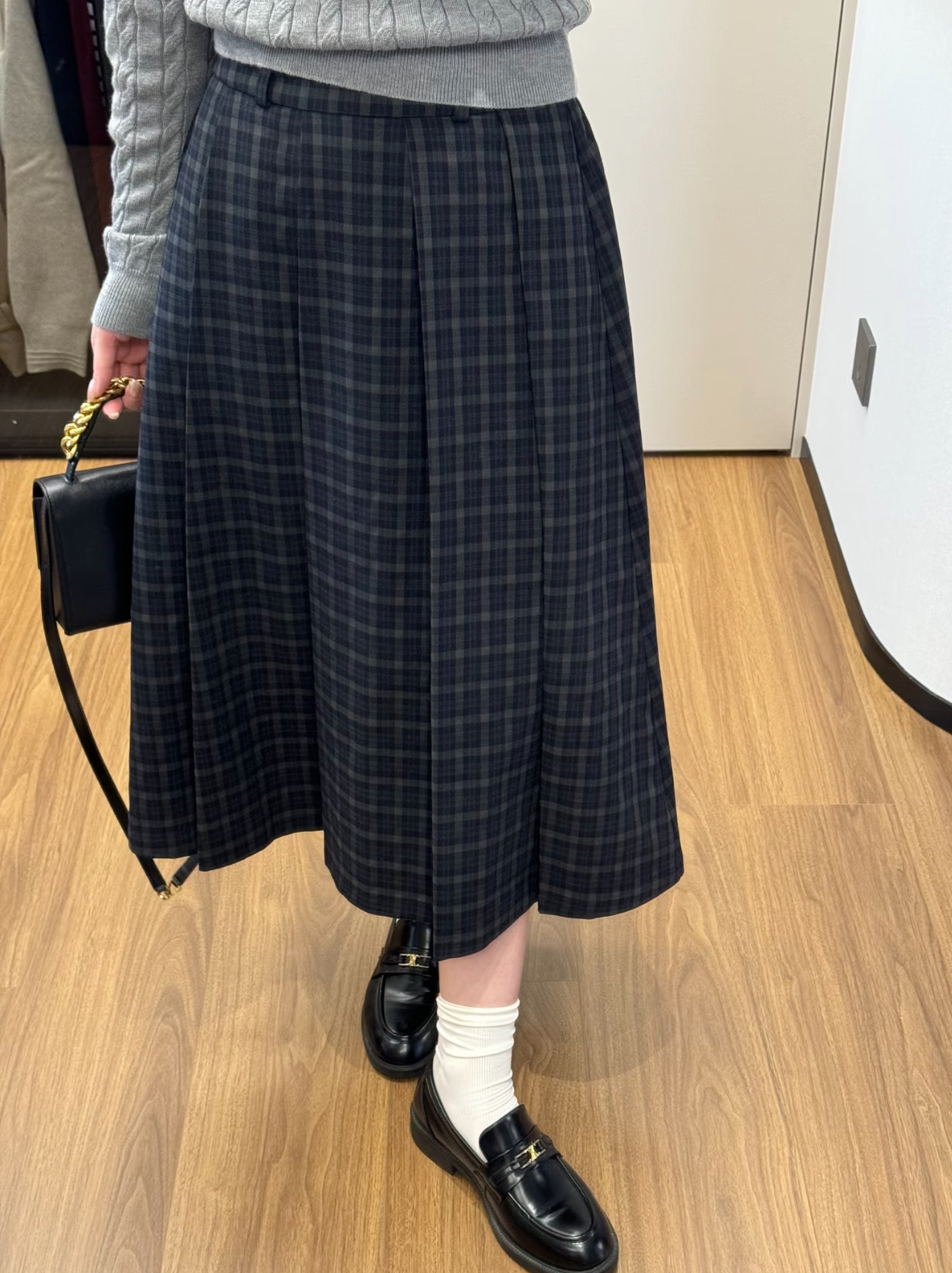 (101-150)直播选款半身裙  冬季显瘦高腰中长款大摆A字气质