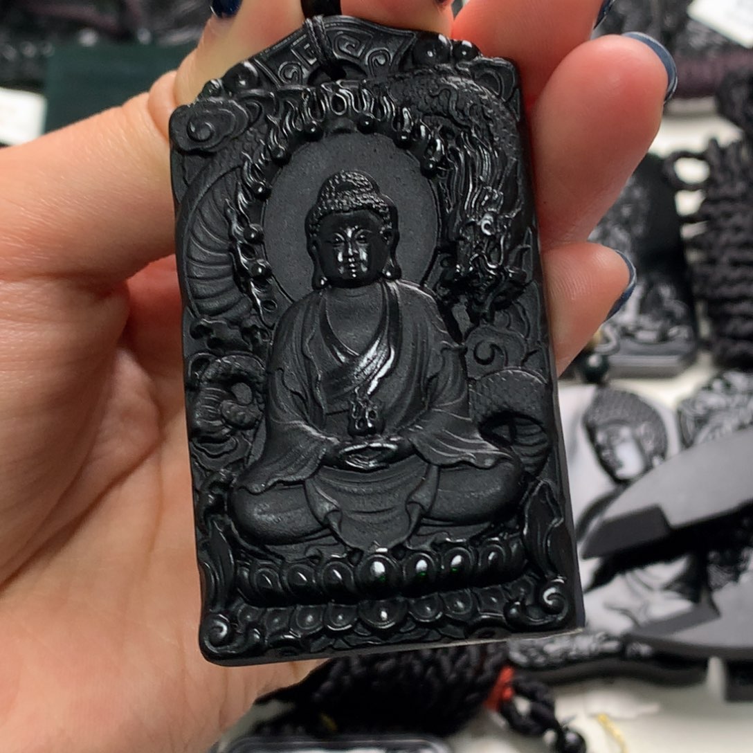 天然a货钢琴黑挂件