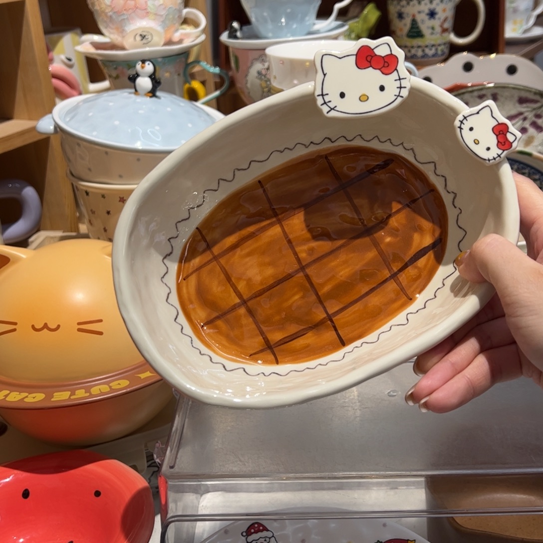 可爱焦糖Kitty浴缸碗
