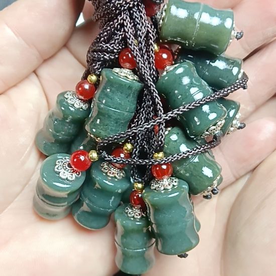 和田玉未镶嵌颈饰拍一发一