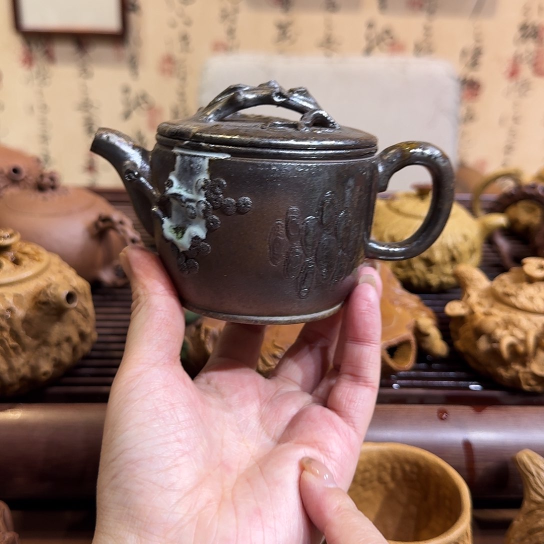紫砂茶壶柴烧供春