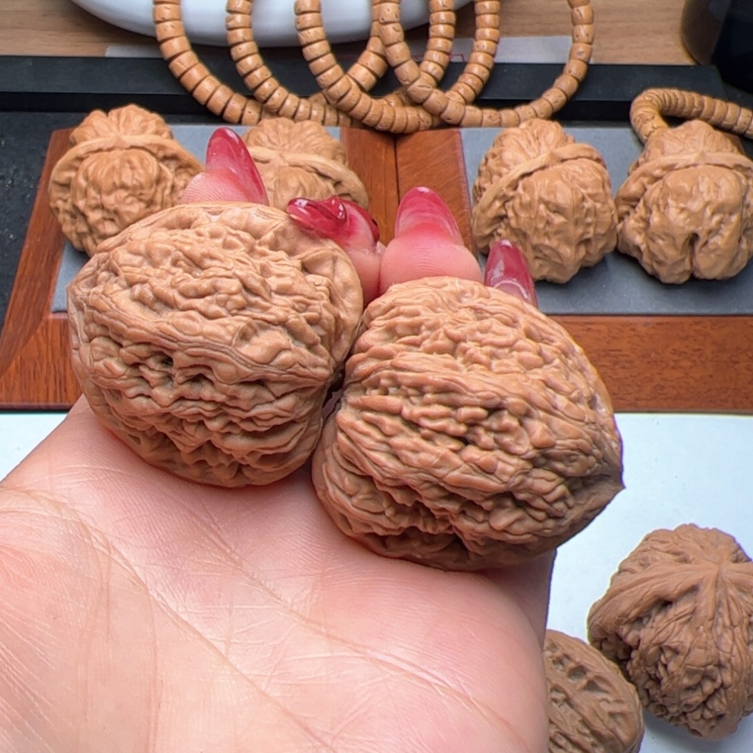 文玩核桃把件虎头王37