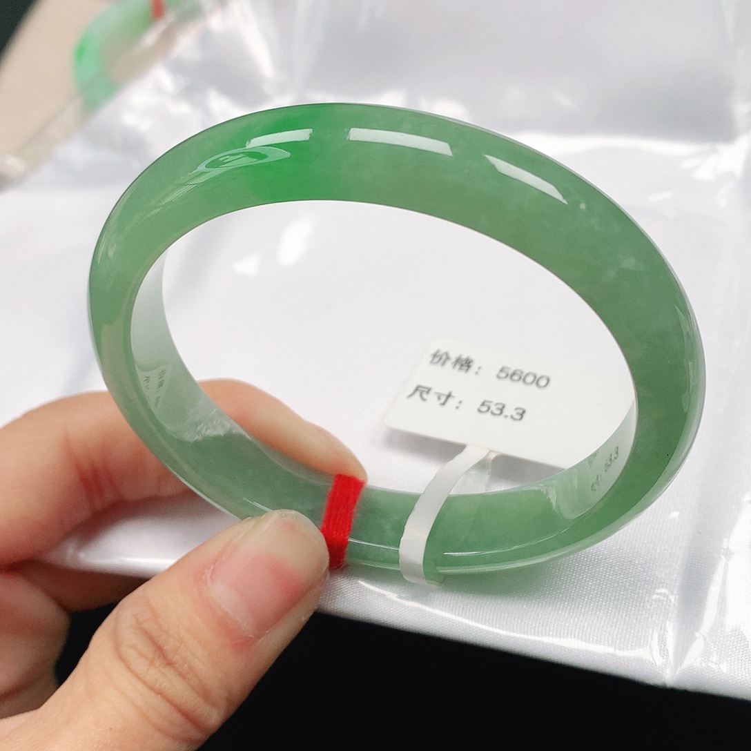 翡翠手镯（贵妃镯）未镶嵌天然翡翠手镯54