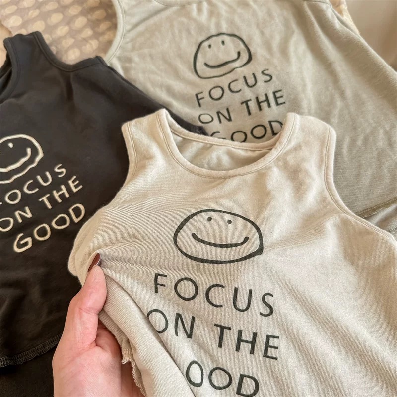 【夏日冰果】2025夏季儿童无袖背心＋短裤套装