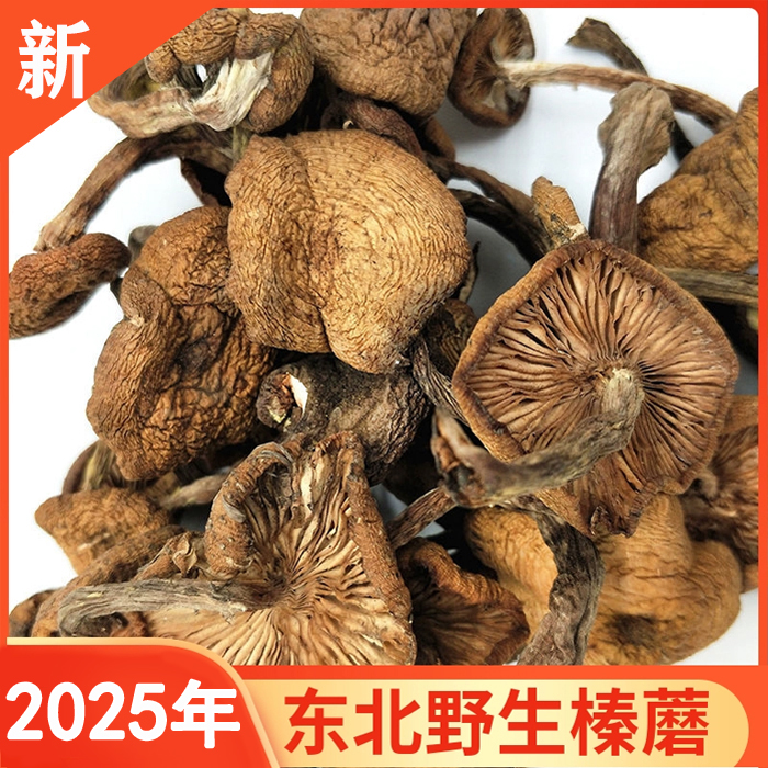 2025年东北野生榛蘑 农家自然晾晒蘑菇小鸡炖蘑菇干 250g/500g