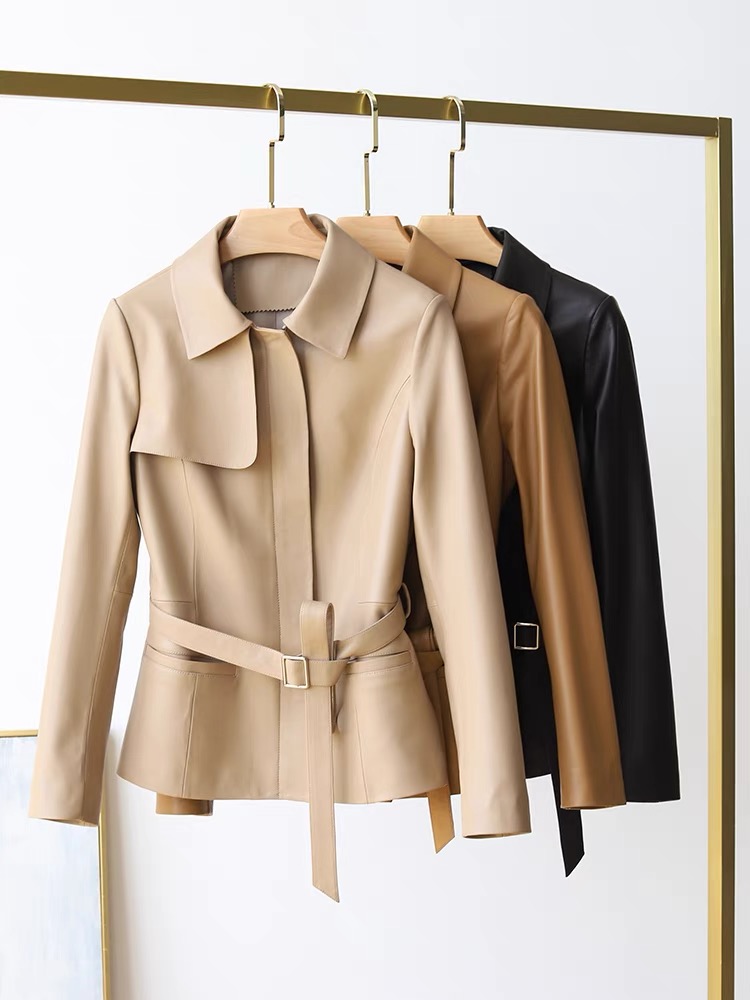 2号链接（点这里）瑕疵款试穿挂板样衣女士真皮皮衣（直播间选款）