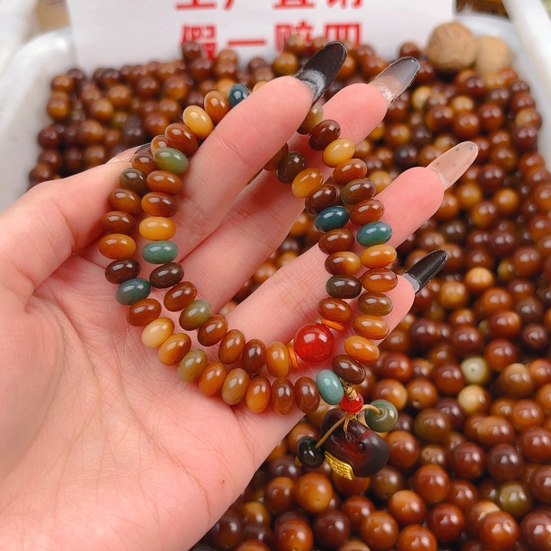 吊坠菩提根/象牙果小敦煌双圈