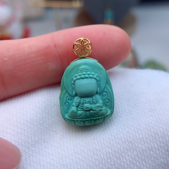 绿松石绿松石配饰18K金镶嵌