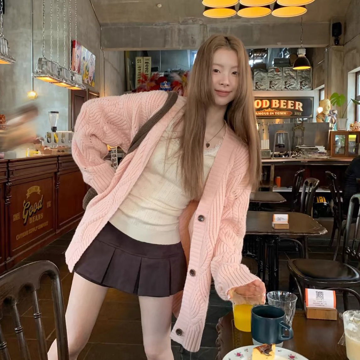 【多喜+】慵懒风女秋冬韩系高级宽松韩版（no退no换）下单默认瑕疵