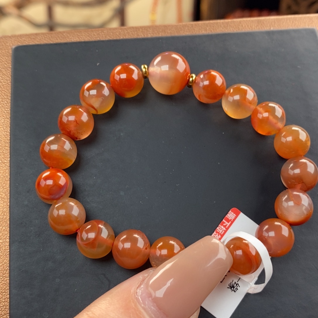 南红玛瑙未镶嵌手链