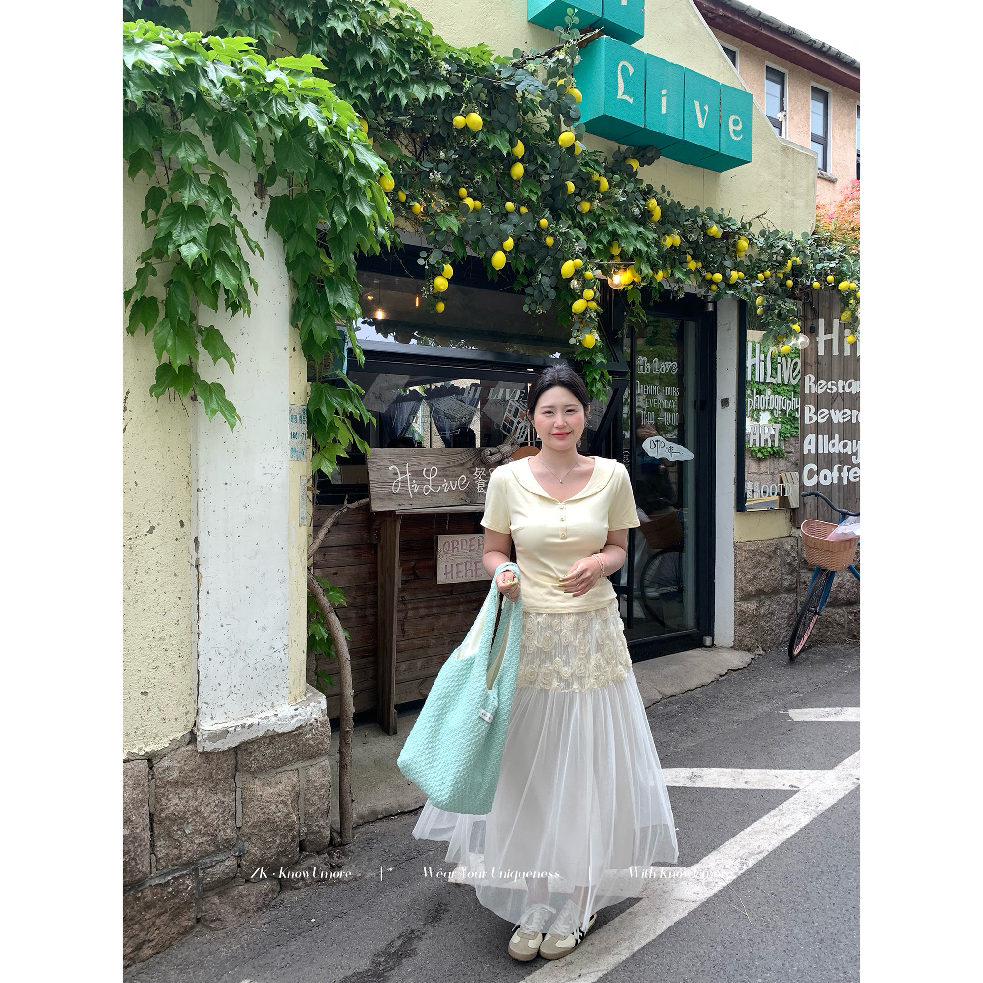 知葵微胖定制【晨露花苞】夏季立体重工网纱半身裙12251B8687