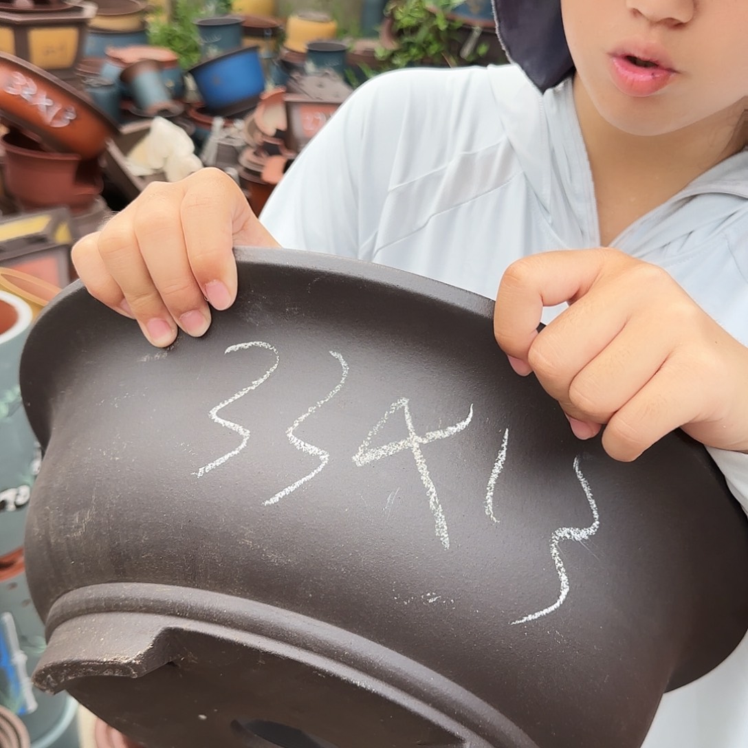 33紫泥碗盆花盆花盆