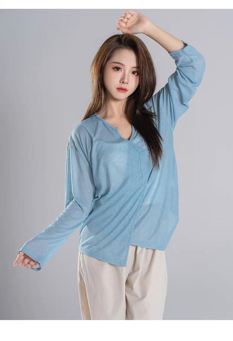 秋冬新款舞蹈服小众款显瘦练功服长袖爵士舞舞蹈服装女宽松