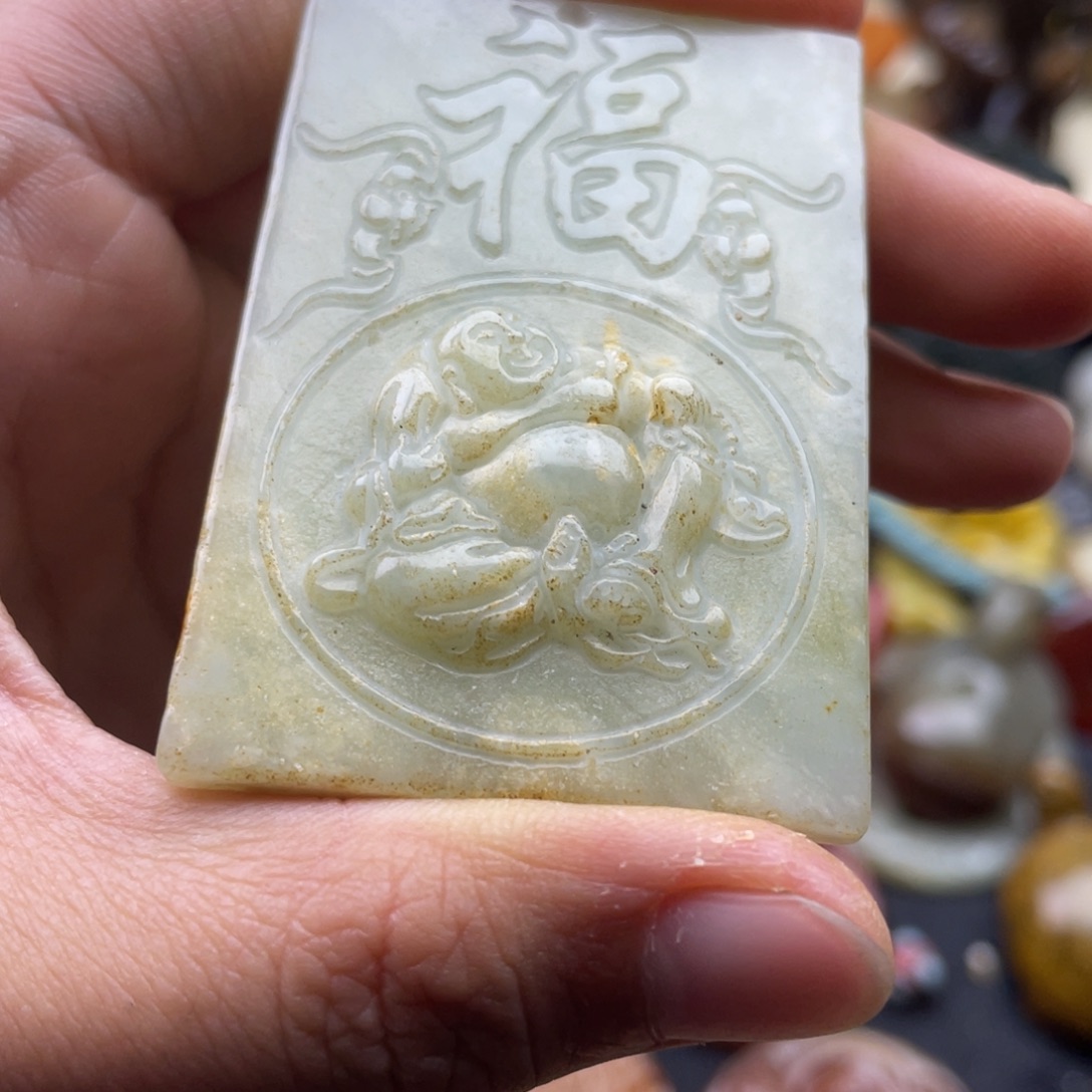 未镶嵌蛇纹石玉颈饰128
