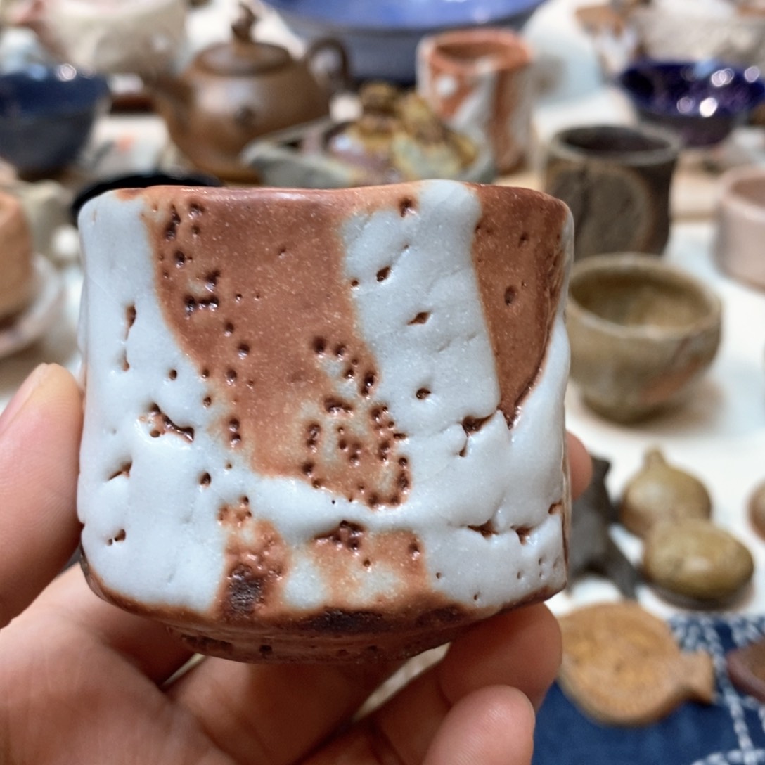 柴烧侘寂粗陶茶具