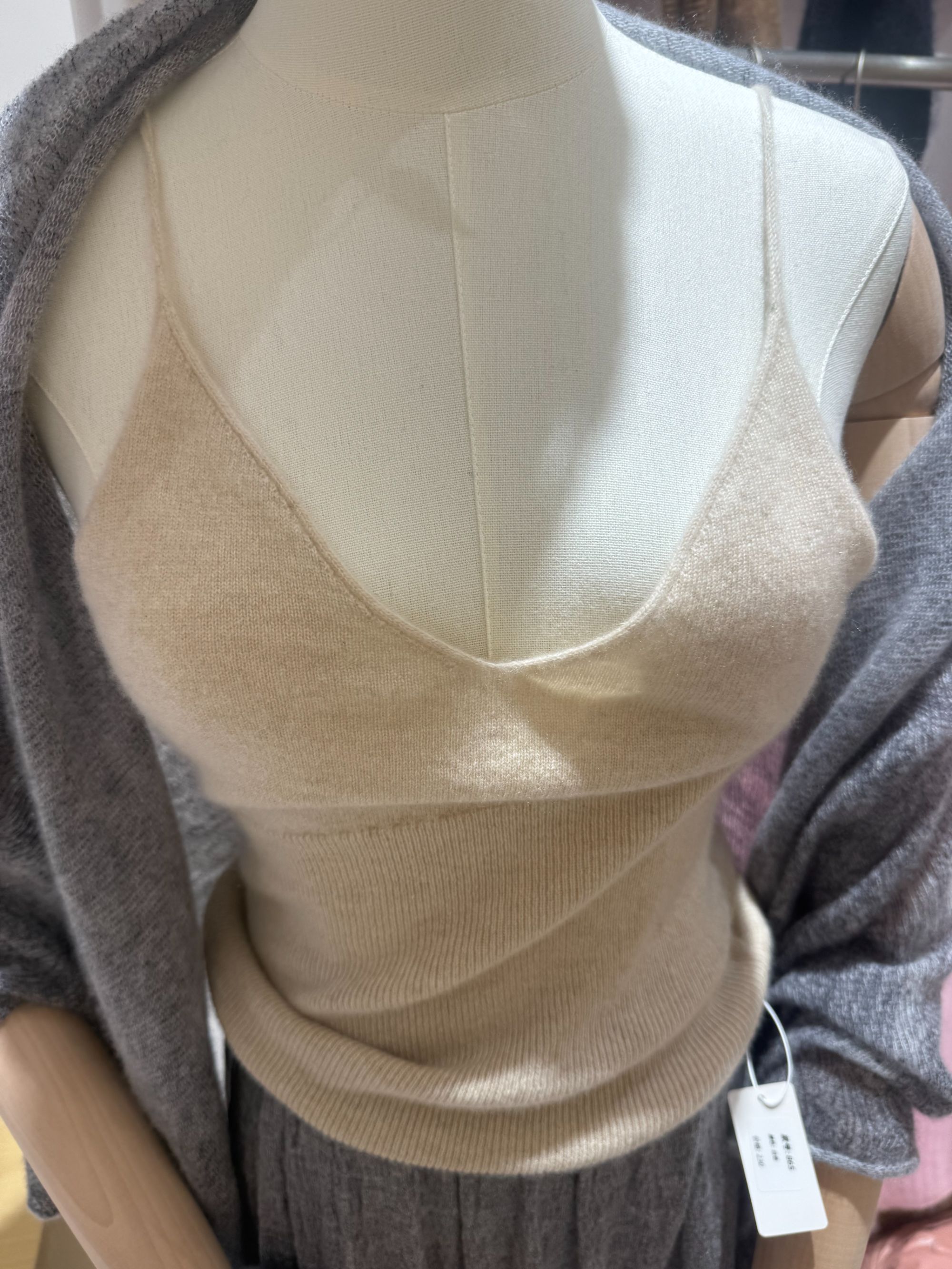 【YINGFEI PARIS】高级定制百分百山羊绒吊带