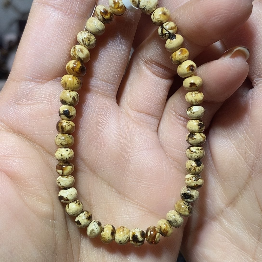 琥珀未镶嵌裸石干白花5+福利