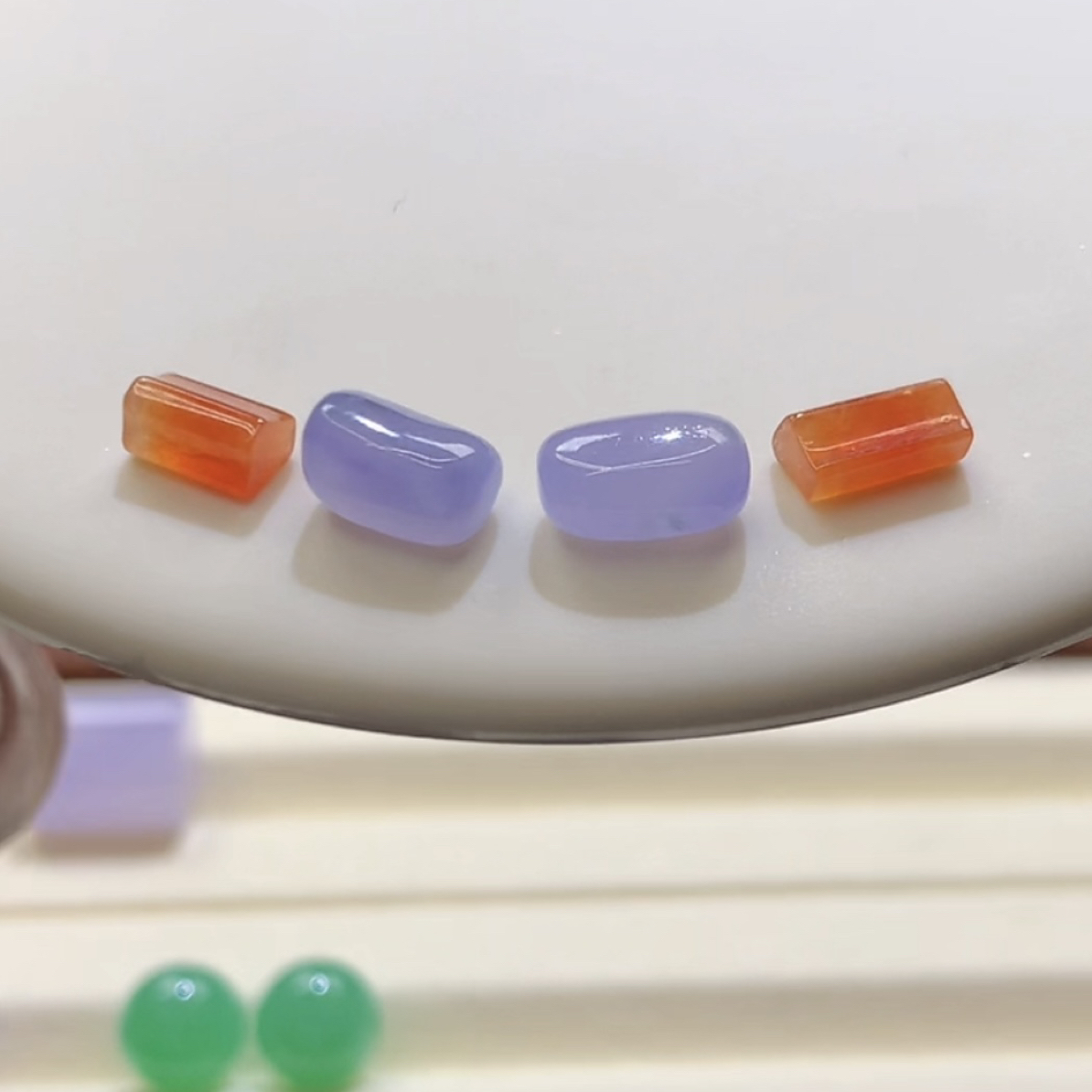 【缅翠彩缘】翡翠双剑合璧冰梅粉与冰红共舞